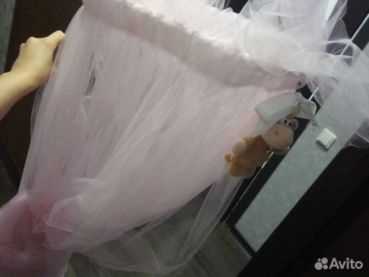 Для детской кровати тюль и крепление