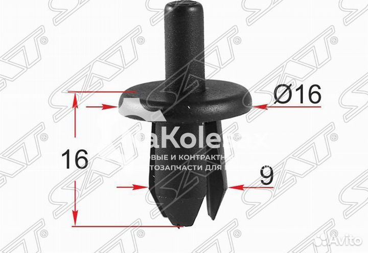 Клипса заклепка volvo (1 шт.)