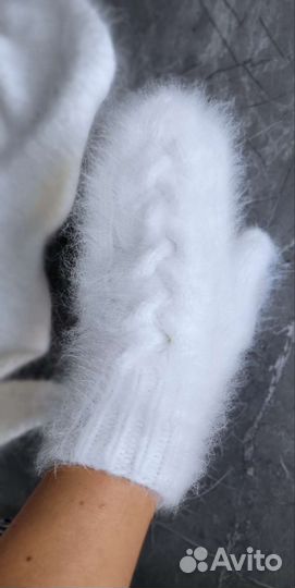 Шапка +косынка + варежки(комплект)