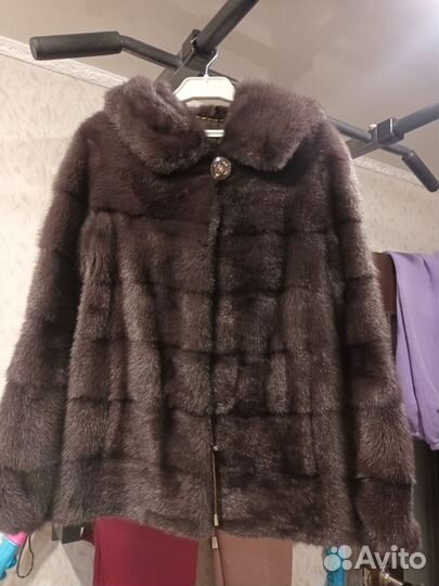 Шуба норковая 42 44 короткая капюшон