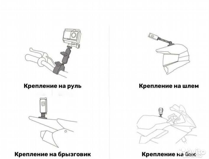 Insta360 Motorcycle Mount bundle оригинал
