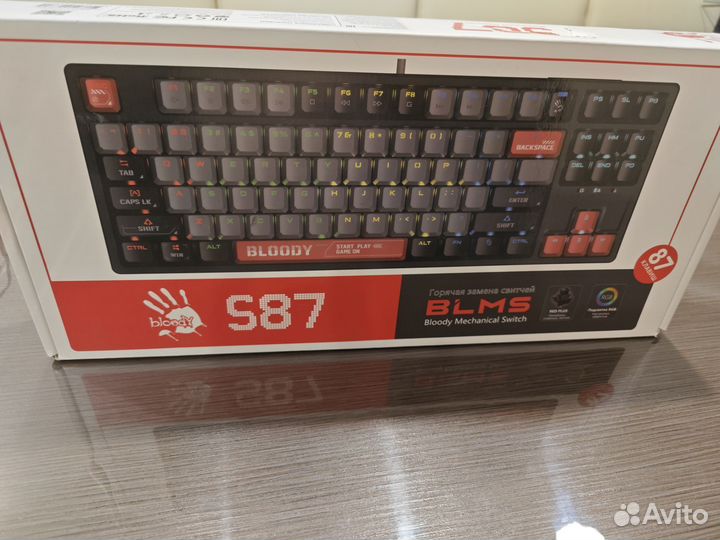 Игровая механическая клавиатура A4tech Bloody s87