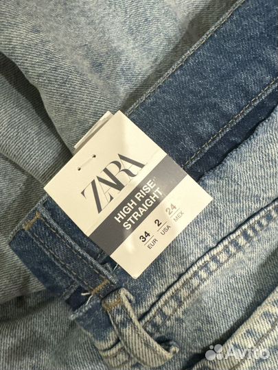 Джинсы zara 34 новые