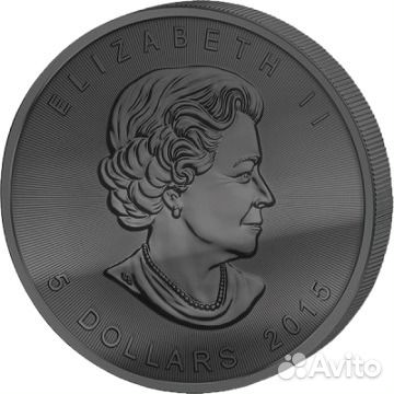 Монета Золотая Энигма Кленовый лист Канада 2015г