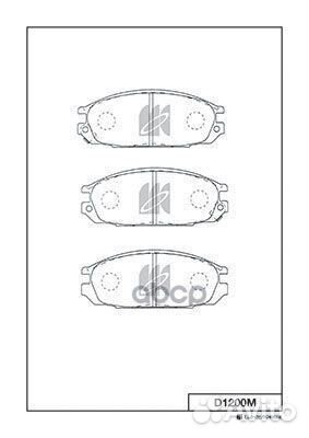 Колодки тормозные дисковые Nissan d1200m Kashiyama