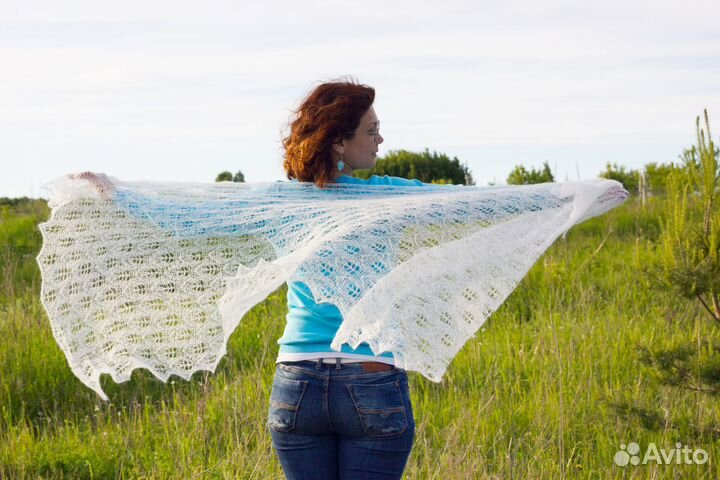 Палантин паутинка