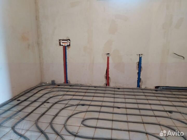 Водяной теплый пол под ключ, радиаторное отопление