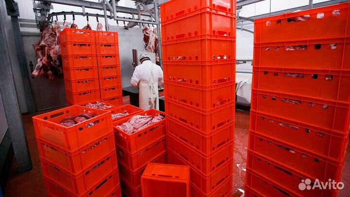 Ящики Пластиковые Морозостойкие -30С Красные