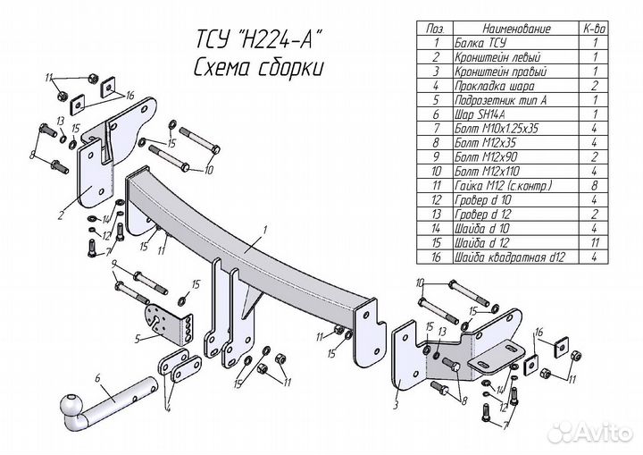 Фаркоп на Киа Соренто 4