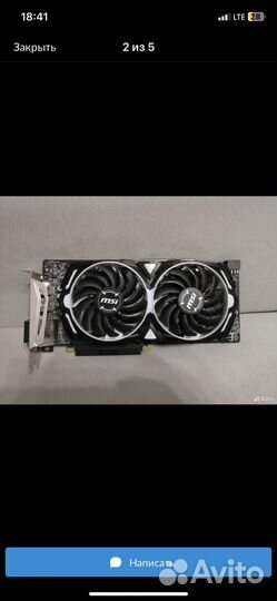 Видеокарта msi Amd RX 580