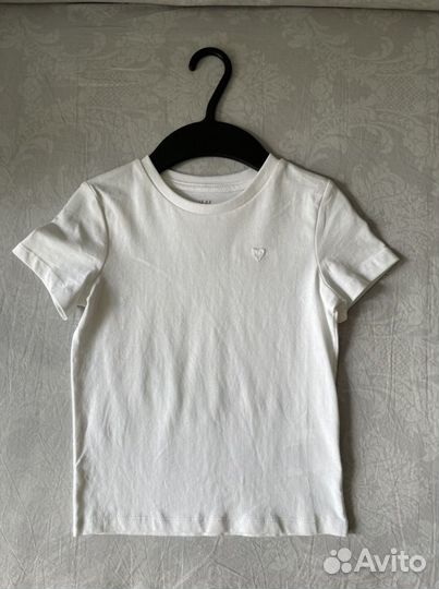 Футболка для девочки белая 98/104