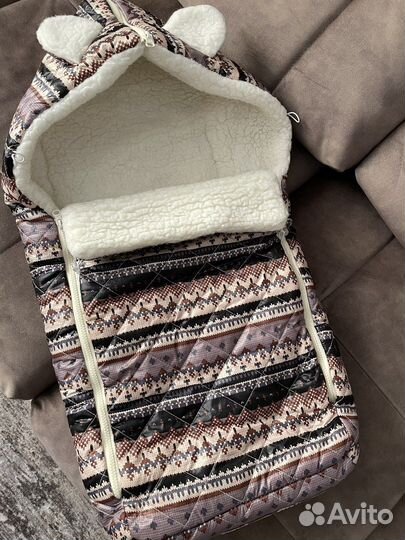 Зимний конверт в коляску