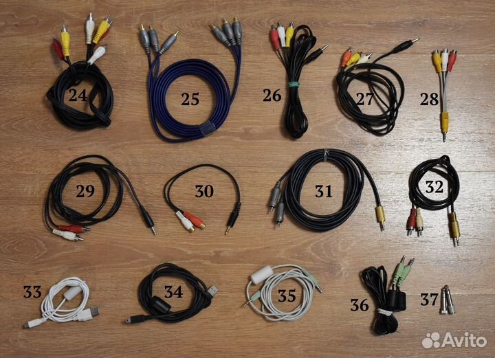 Кабели и переходники разные