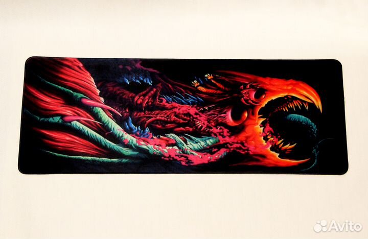 Большой игровой коврик для мыши Hyper Beast CS GO