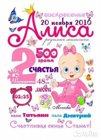 Метрика на заказ, магнитики