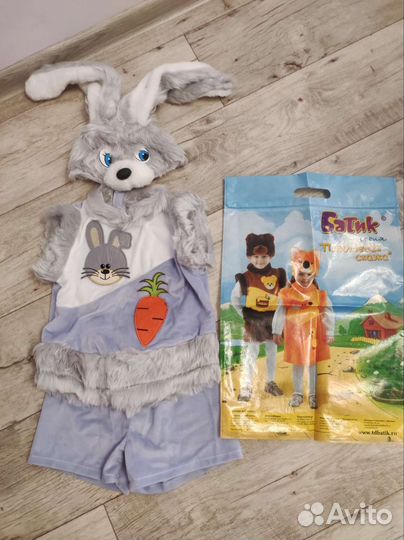 Новогодний костюм зайчика на 4-5 лет
