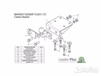 Фаркоп на Фольксваген Амарок