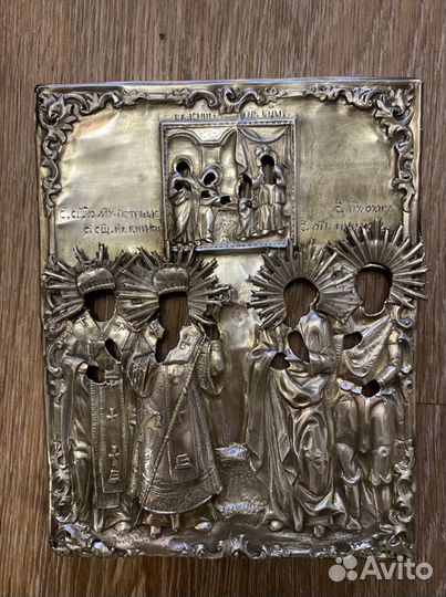 Серебряный оклад на икону