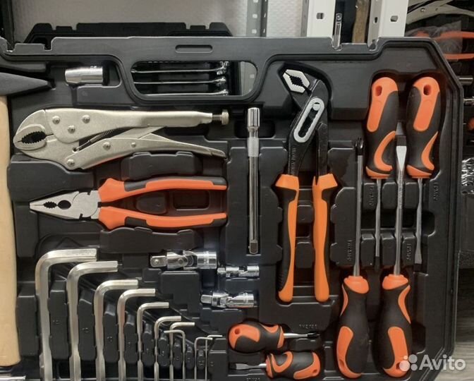 Набор инструментов головки ключи 129 предметов