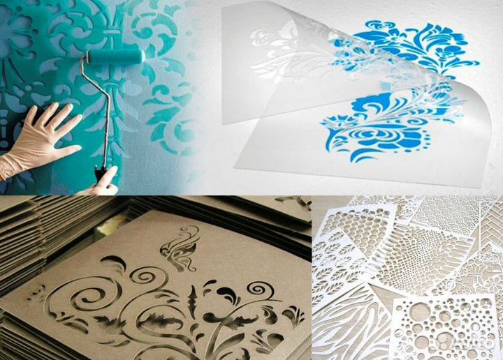 Изготовление Трафареты из пластика картона пленки