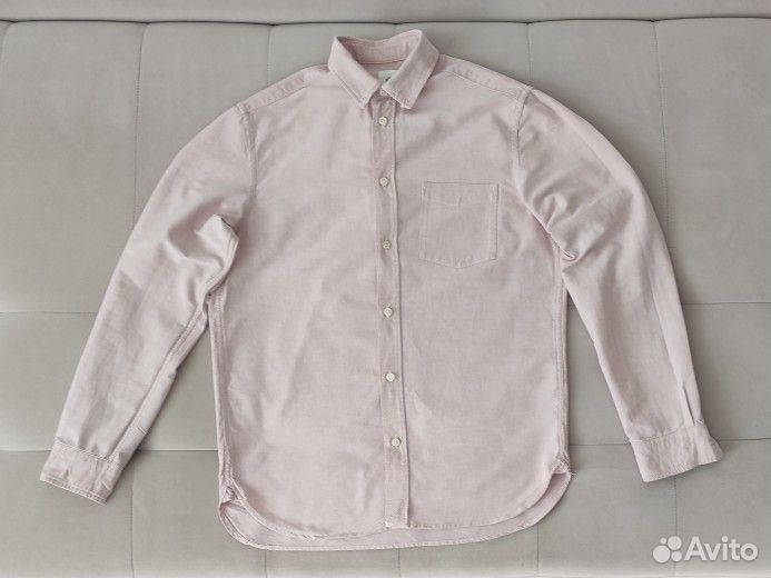 Рубашка мужская H&M, M, 100% хлопок