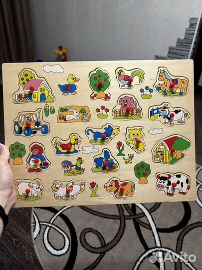 Детские развивающие игры из дерева