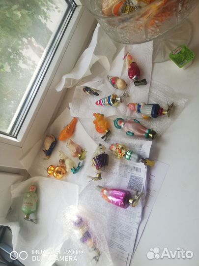 Елочные игрушки СССР на прищепке