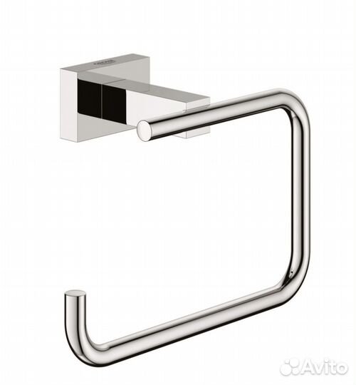 Держатель для туалетной бумаги без крышки сталь хр