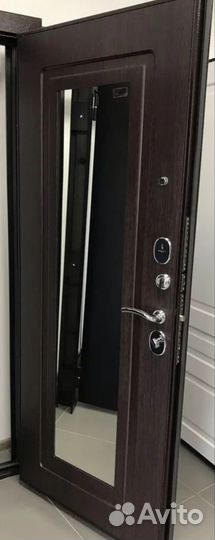 Двери входные с зеркалом, Венге, со склада