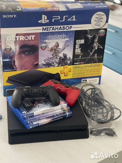 Sony playstation 4 slim 1tb с играми