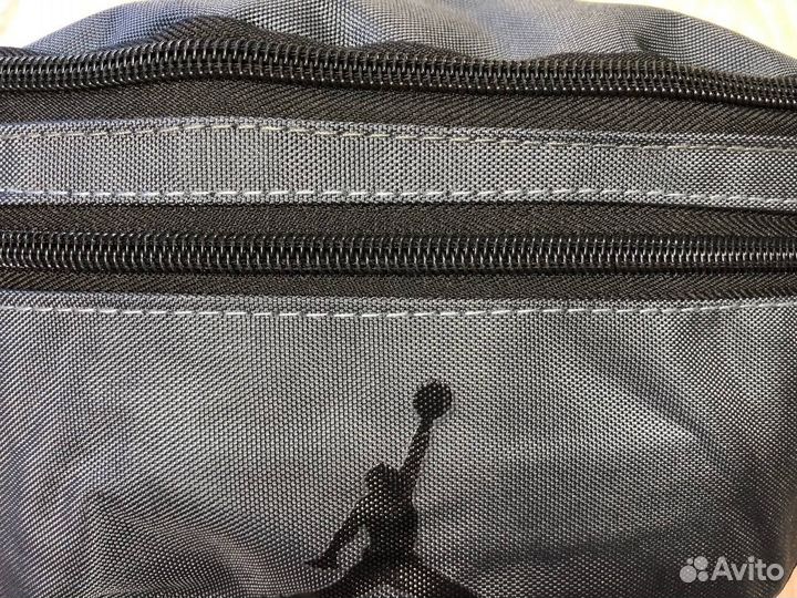 Сумка Air Jordan поясная мужская, серая. Новая