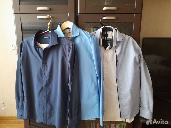 Рубашка школьная 164 170 для мальчика