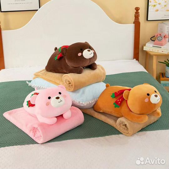 Мягкая игрушка с пледом