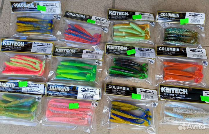 Keitech, Diamond, Columbia силиконовые приманки
