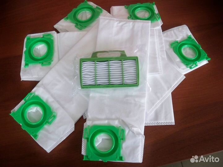 Мешки для пылесоса Bork V7D1 - 6 штук + Фильтр