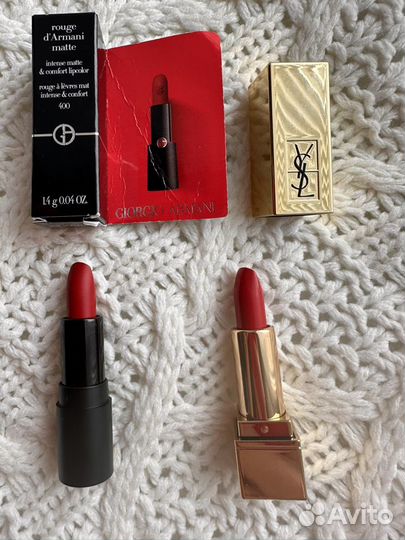 Помады ysl armani миниатюры