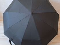 Зонт чёрный, полуавтомат диаметр купола 110см