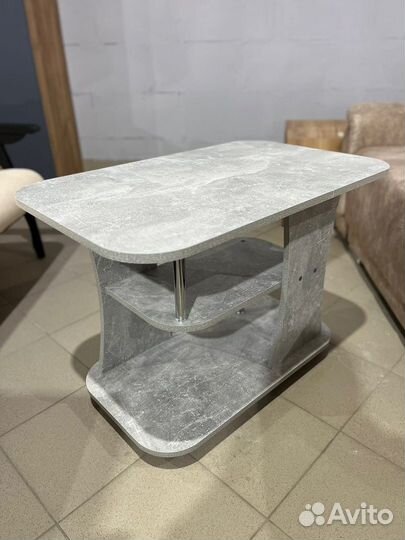 Журнальный стол с полкой Ателье светлый