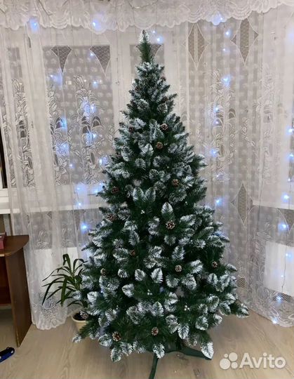 Елка искусственная Кармен серебро 1,8-2м