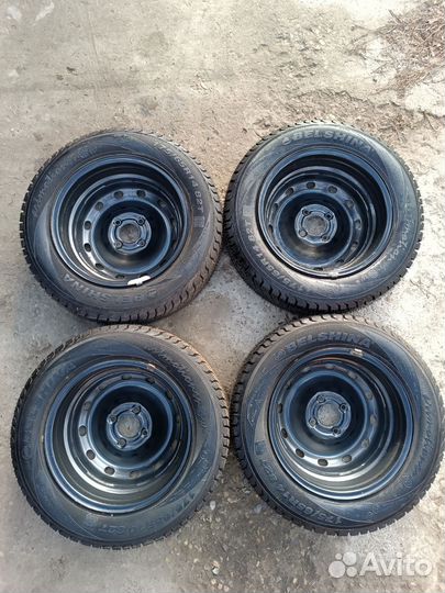 Комплект зимних колес R14/4x100/dia 60. 1
