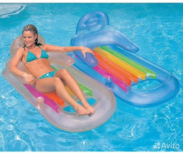 Intex 58802 Матрас-кресло надувной королевский 160