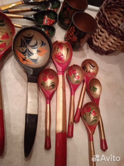 Ложки деревянные хохлома