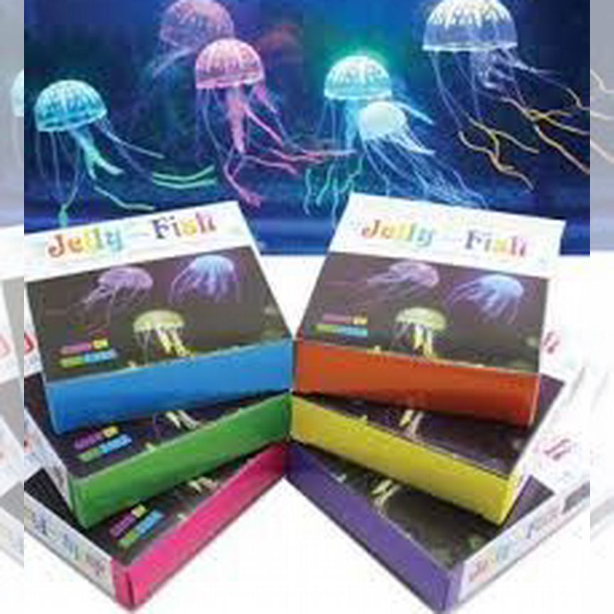 Jelly-fish Медузы силиконовые с неоновым эффектом