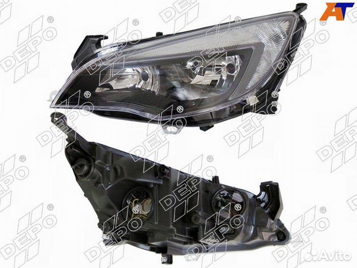 Фара opel astra 10-15 LH с электрокорректором 442