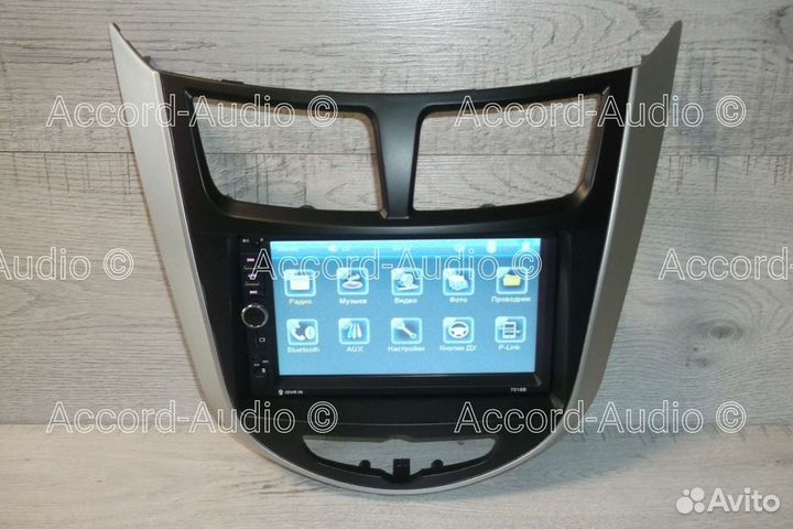 Магнитола 2DIN Hyundai Solaris Bluetooth