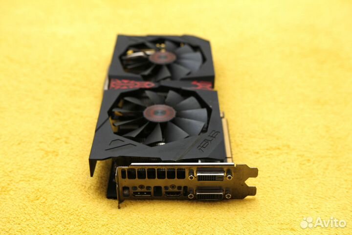 Видеокарта asus strix R9-380 256 bit 2Gb DDR5