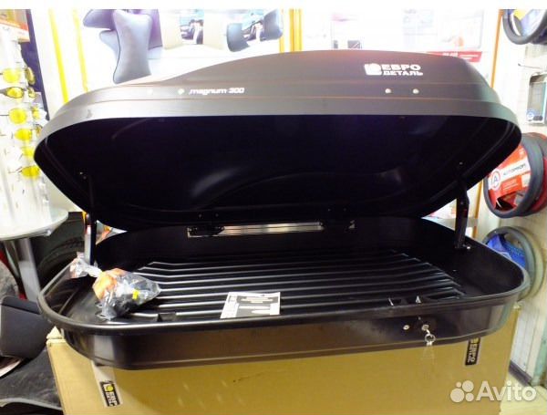 Бокс Магнум 300 черный карбон на 2 стороны откр