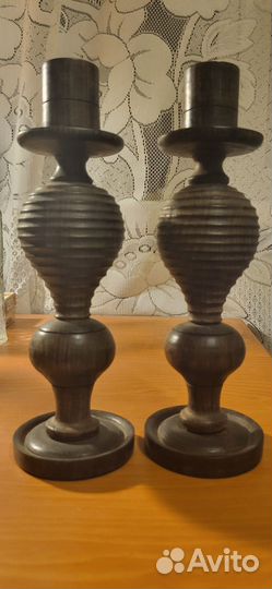 Подсвечник из дерева