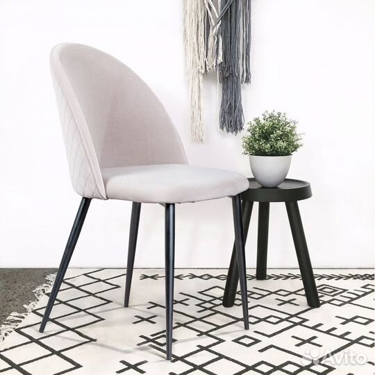 Стул Marcus, бархат серый