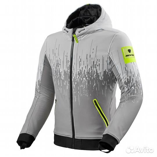 Rev'it Quantum 2 WB Jacket Light grey-neon yellow